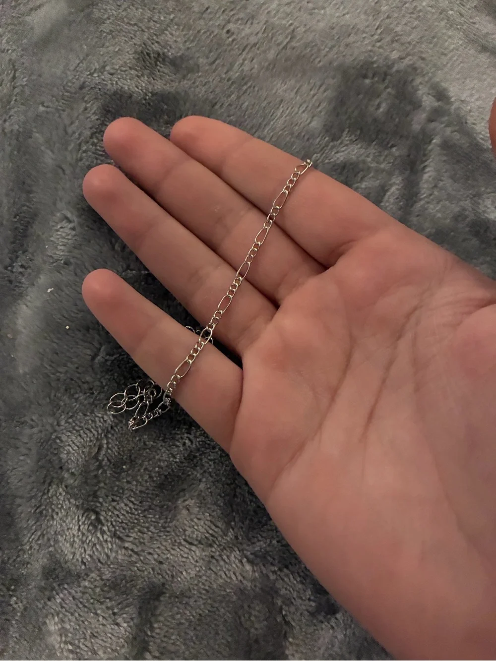 Silver Men's Boys Girls Womens Figaro Chain Bracelet